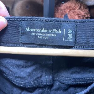 Abercrombie and Fitch Black Denim Jeans Size 36
